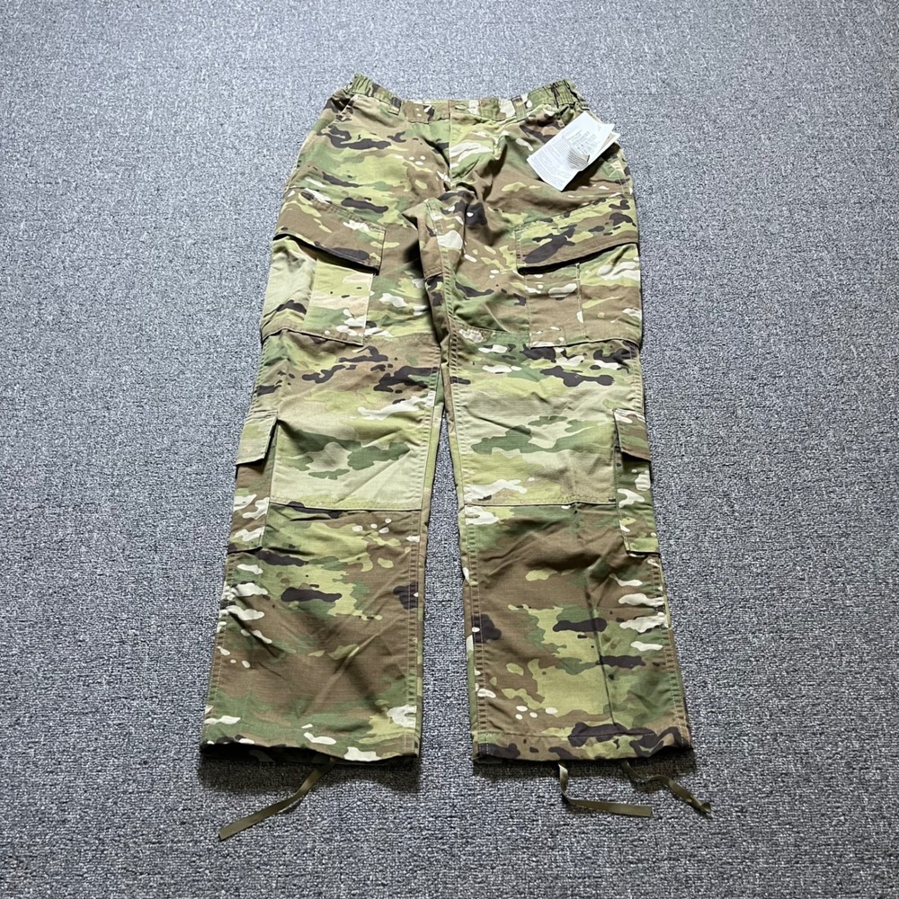 NWT Camo‎ Army Combat Uniform Cargo Pants 28 Regular Green Trousers